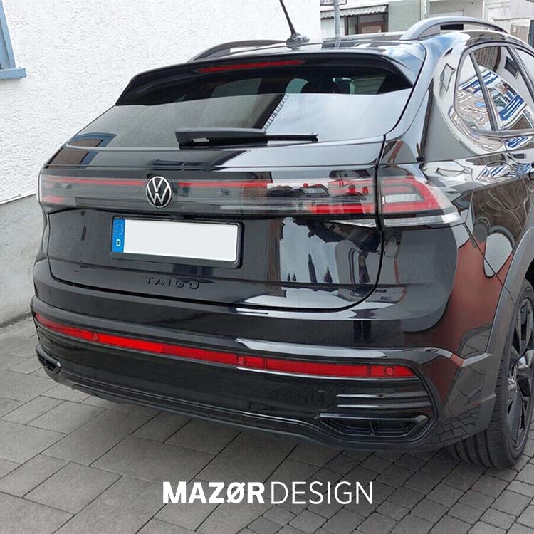 VW Taigo - Schriftzug Hinten Schwarz Glanz