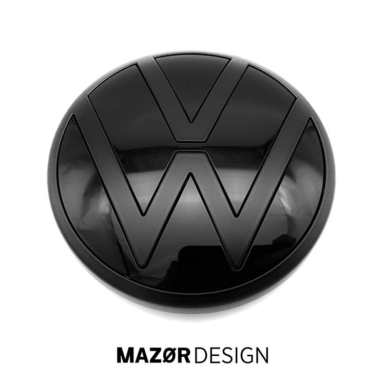 VW Golf 8 - Emblem Hinten Schwarz Glanz Matt