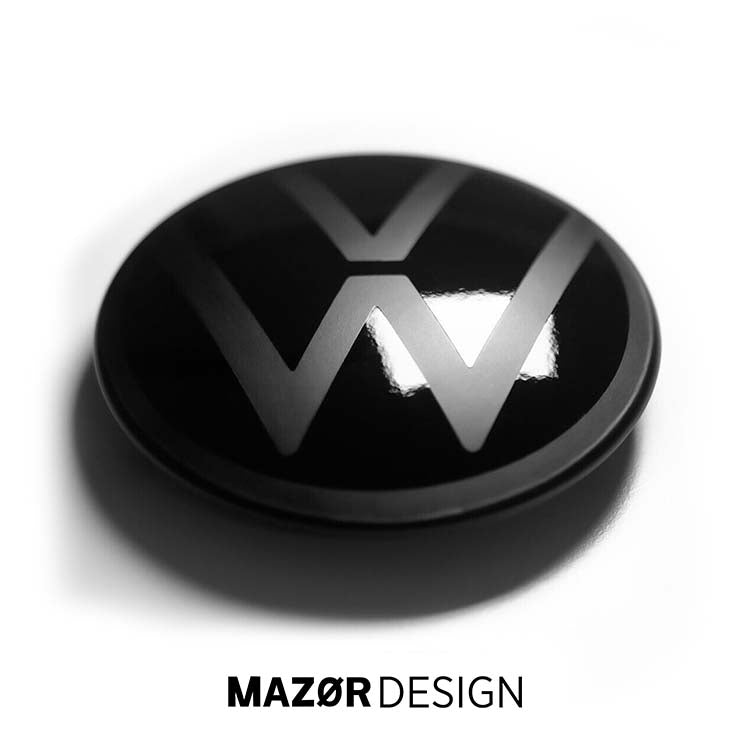 VW Polo 6 Facelift - Emblem Schwarz Glanz Vorne (ab 07/2020)