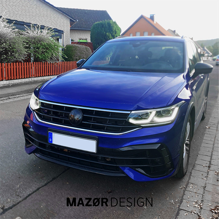 VW Tiguan 2 Facelift - Emblem Vorne Schwarz Glanz