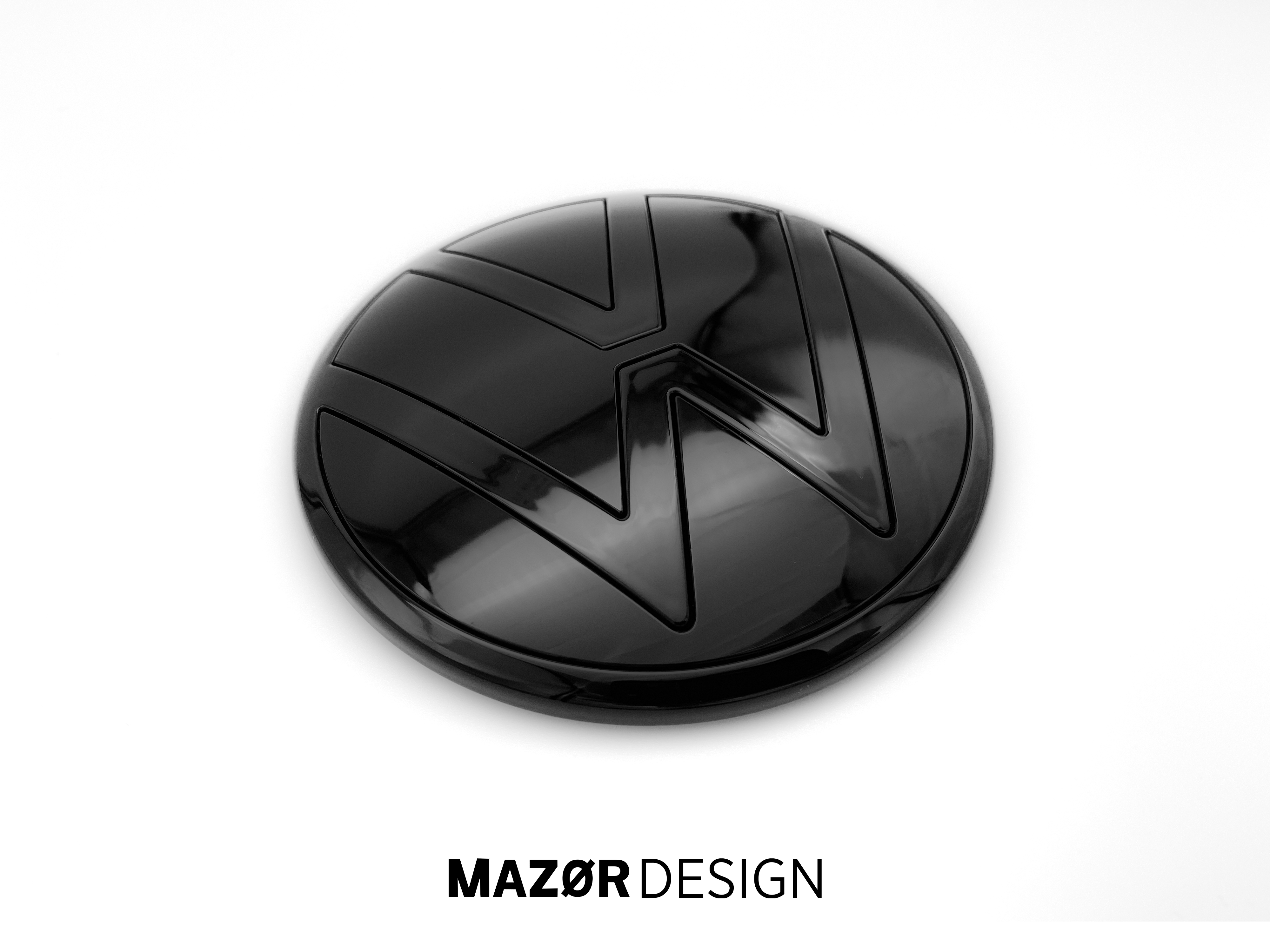 VW Caddy 5 SB - Emblem Vorne Zeichen Schwarz Glanz