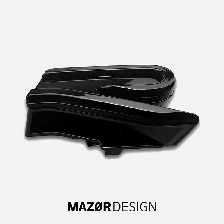 VW Tiguan 2 Facelift - R Emblem Vorne Kühlergrill Schwarz Glanz