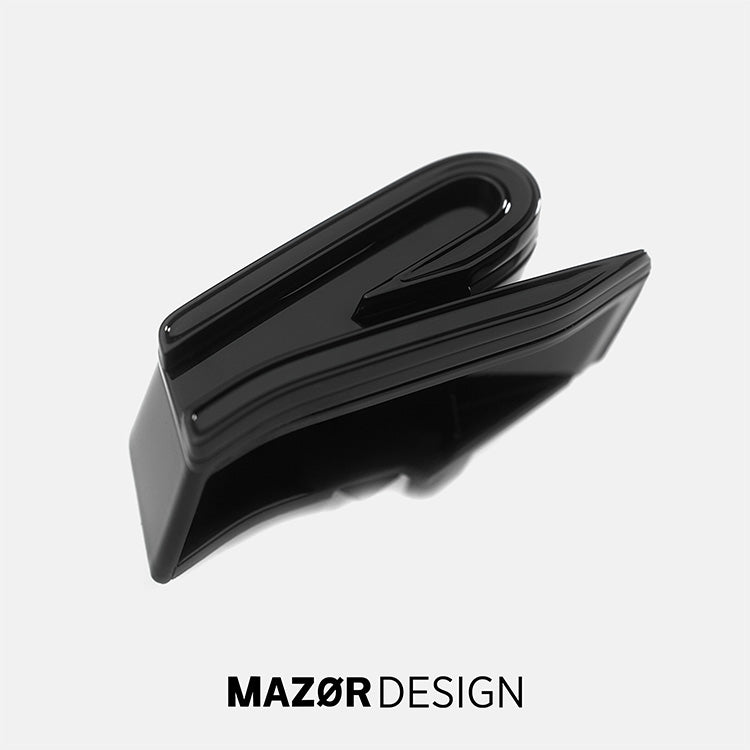 VW Tiguan 2 Facelift - R-Line Emblem Vorne Kühlergrill Schwarz Glanz