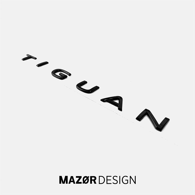 VW Tiguan 2 Facelift - Schriftzug Hinten Schwarz Glanz