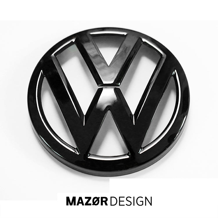 VW Touareg 3 - Emblem Hinten Schwarz Schwarz Glanz
