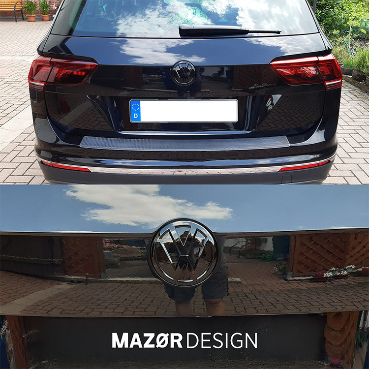 VW Tiguan 2 - Emblem Hinten Schwarz Glanz