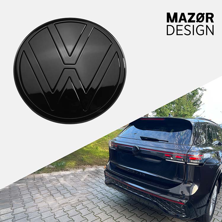 VW Tiguan 3 - Emblem Hinten Schwarz Glanz