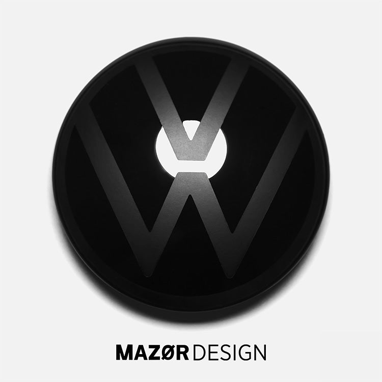 VW Tiguan 3 - Emblem Vorne Schwarz Glanz