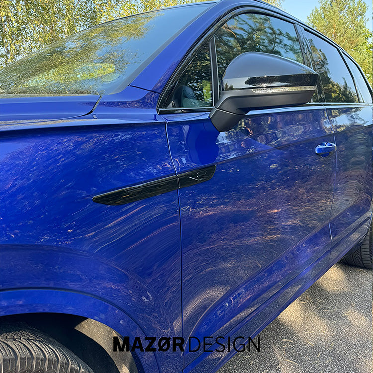 VW Touareg 3 Facelift - R / R-Line Emblem Seite Schwarz Glanz