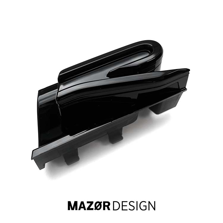 VW Touareg 3 Facelift - R Emblem Vorne Schwarz Glanz