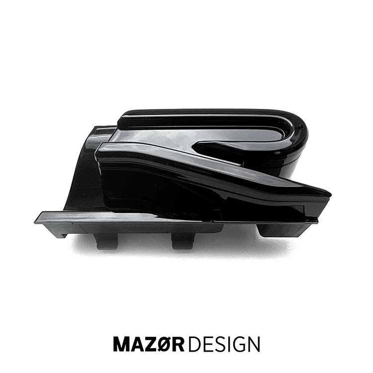 VW Touareg 3 Facelift - R Emblem Vorne Schwarz Glanz