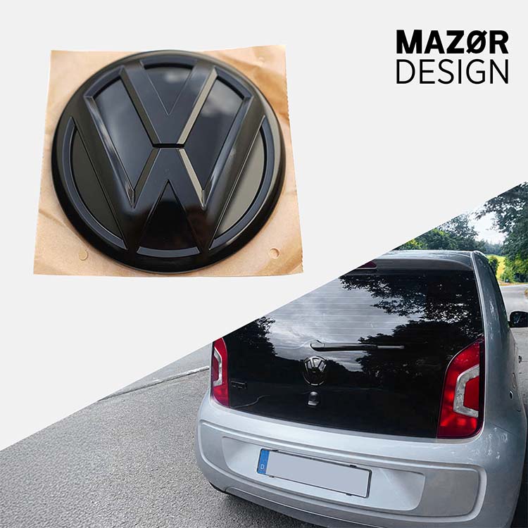 VW Up! - Emblem Hinten Schwarz Glanz bis 2019