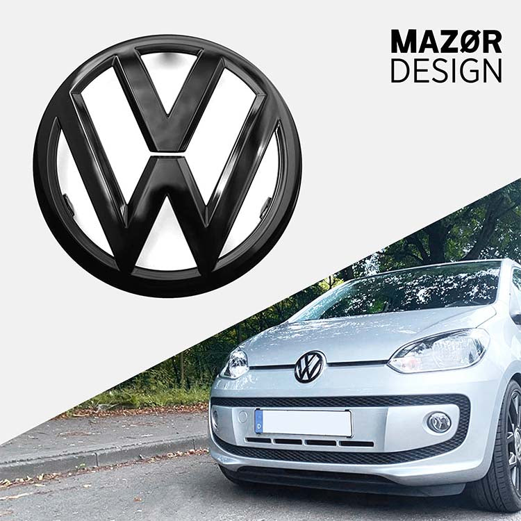 VW Up! - Emblem Vorne Schwarz Glanz bis 06/16