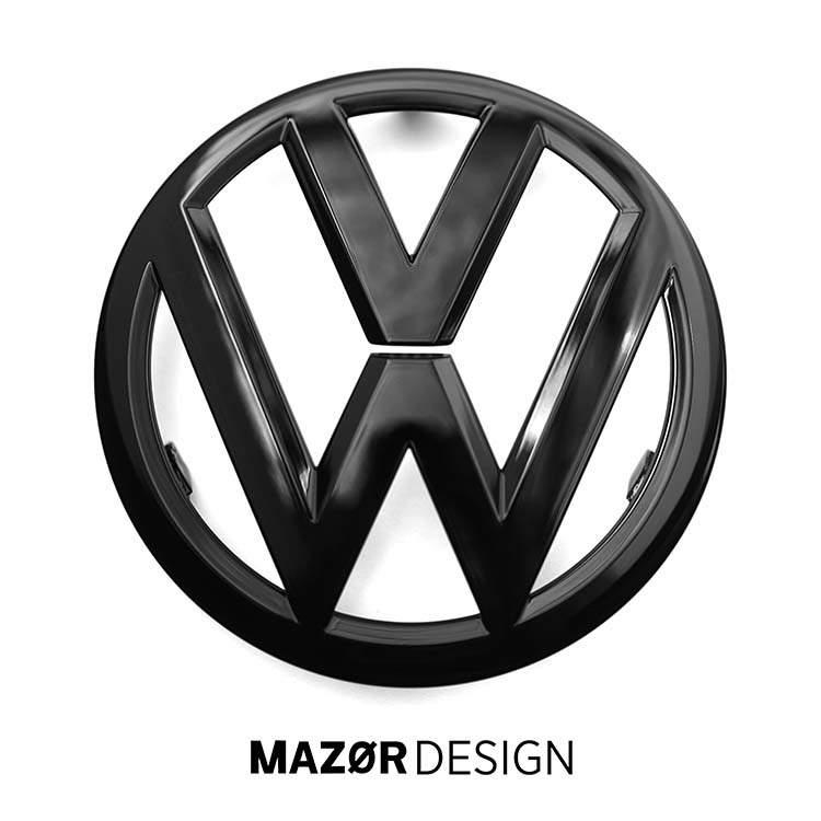 VW Up! - Emblem Vorne Schwarz Glanz bis 06/16