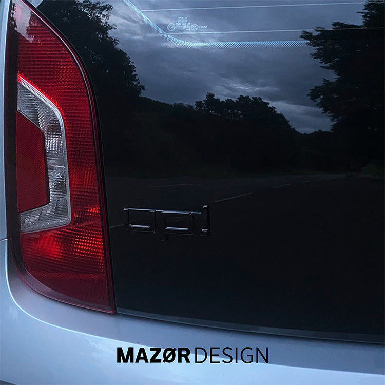 VW Up! - Schriftzug Logo Hinten Heckklappe Schwarz