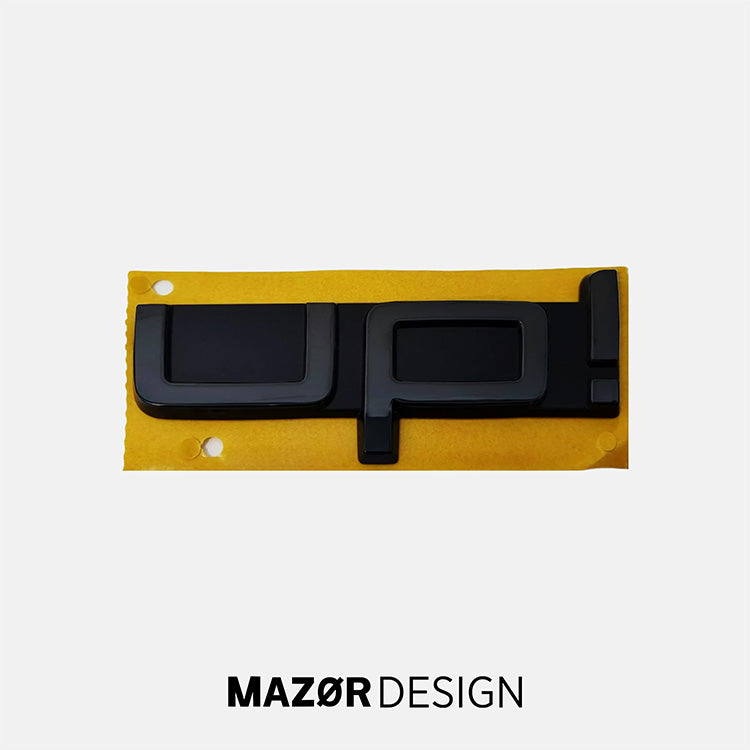 VW Up! - Schriftzug Logo Hinten Heckklappe Schwarz