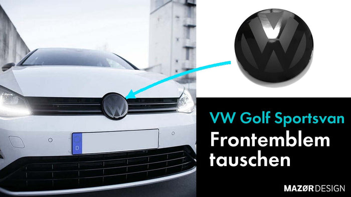 VW Golf Sportsvan Frontemblem am Kühlergrill wechseln