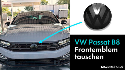 VW Passat B8 Frontemblem am Kühlergrill wechseln