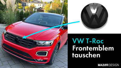 VW T-Roc Frontemblem am Kühlergrill wechseln