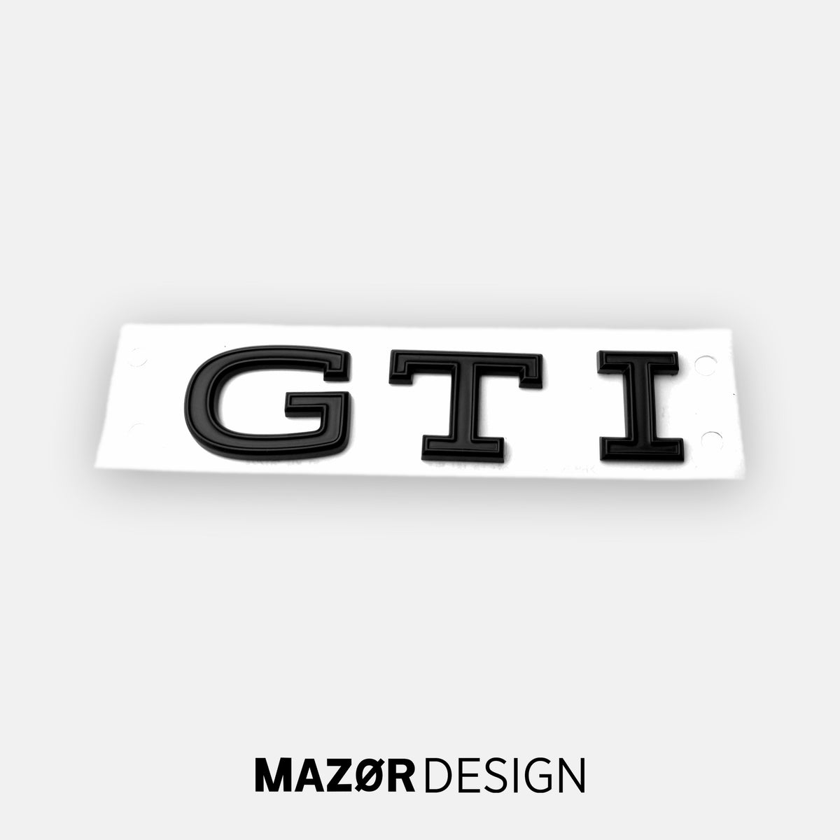 VW Golf 8 - GTI Emblem Hinten Schwarz Glanz