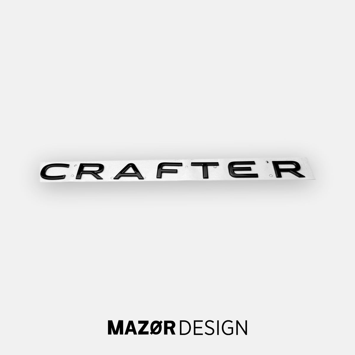 VW Crafter SY - Schriftzug Hinten Schwarz Glanz