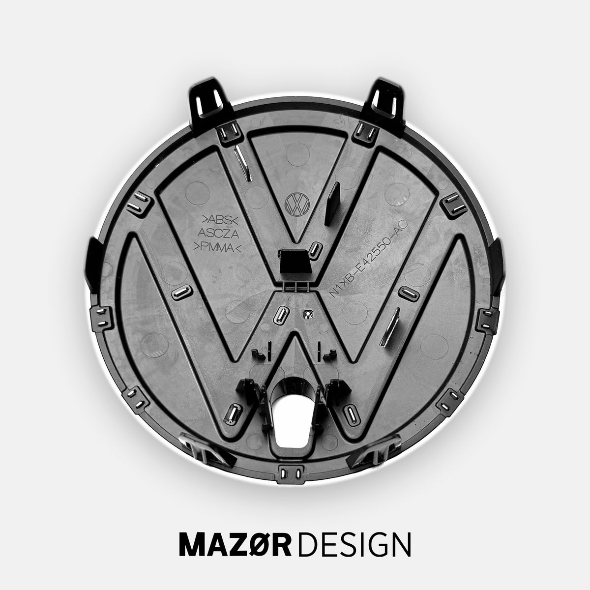 VW Amarok 2 T1 - Emblem Vorne 360° Umfeldkamera Schwarz Glänzend ab 2024