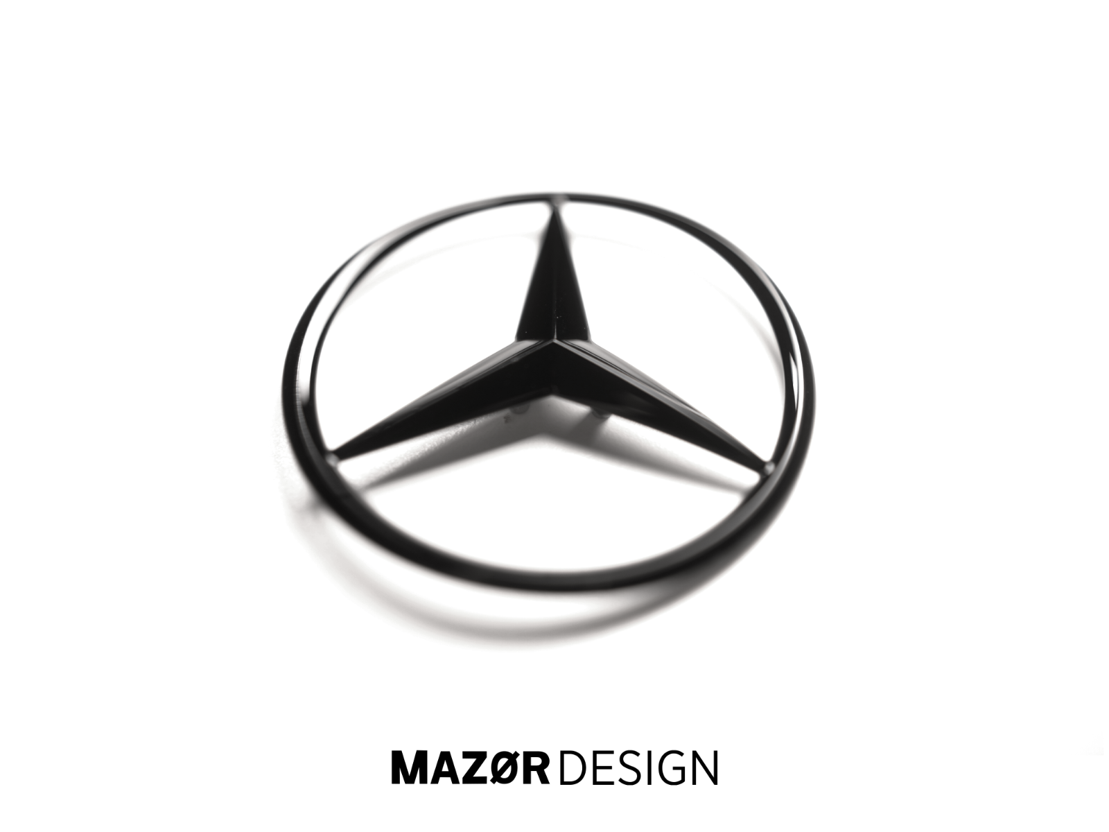 Mercedes-Benz S-Klasse W223 - Emblem Hinten Schwarz