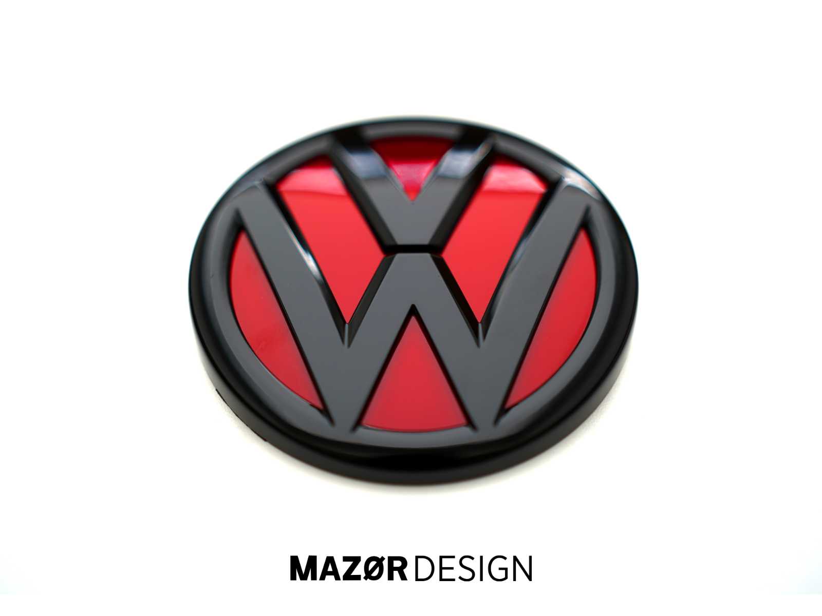 VW Golf 7 - Emblem Rear Black Tornado Red (LY3D)