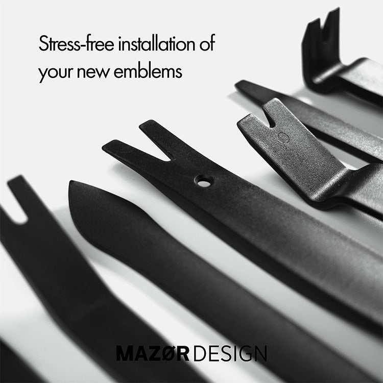 Emblem & Zierleisten Demontage-Set - 11-teiliges Kunststoff Hebelwerkzeug
