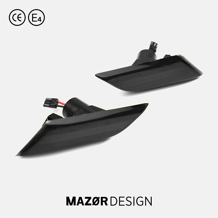 2x T6.1 LED Seitenblinker Blinker rauchgrau schwarz VW Bus Transporter ab 2020
