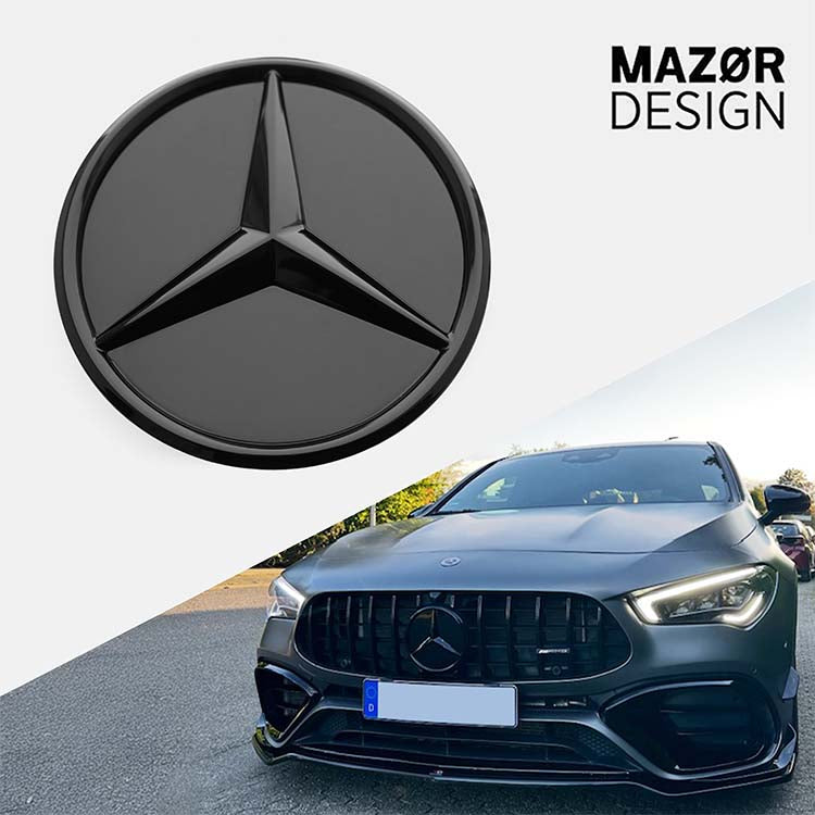 Mercedes-Benz - Emblem Vorne Schwarz Glanz A0008880400