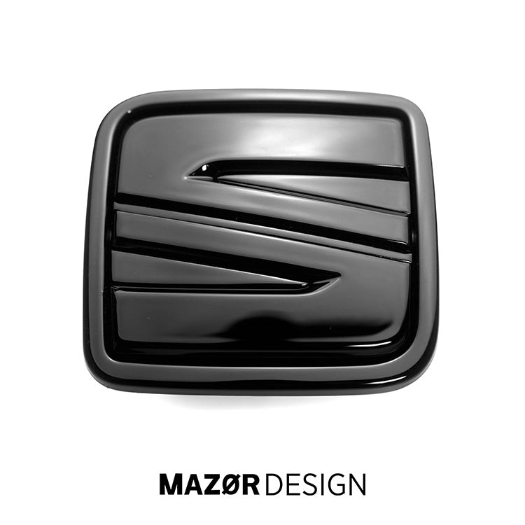 Seat Leon 5F Emblem Hinten Schwarz Glänzend