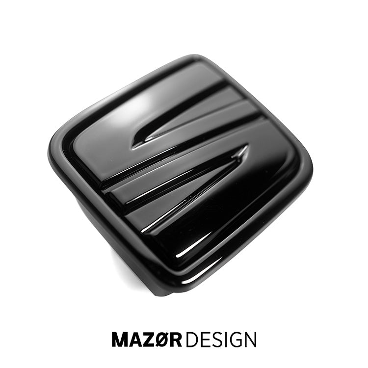 Seat Leon 5F Emblem Hinten Schwarz Glänzend