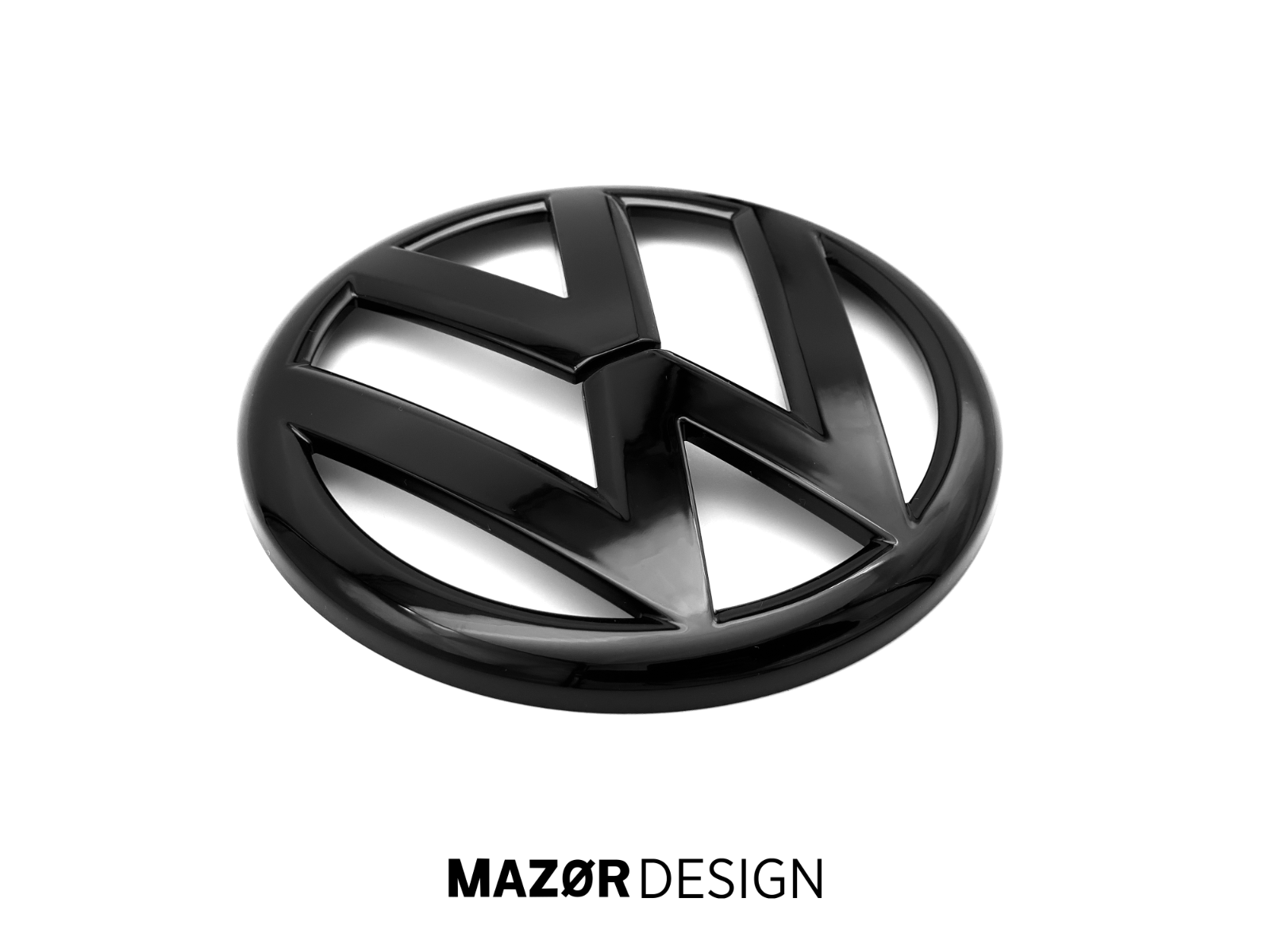 VW Polo 5 (6R) - Emblem Hinten Zeichen Schwarz Glanz