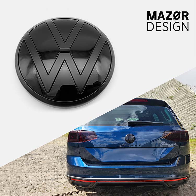 VW Passat B8 - Emblem Hinten Schwarz Glanz (ab 07/2020)