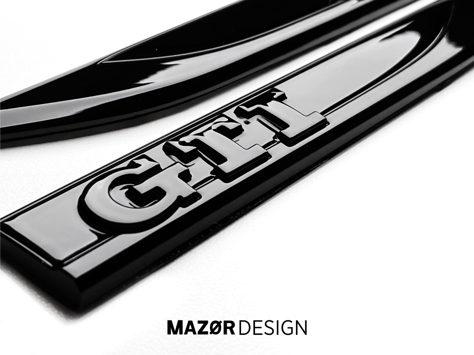 VW Golf 7 - GTI Emblem Seite Schwarz Glanz