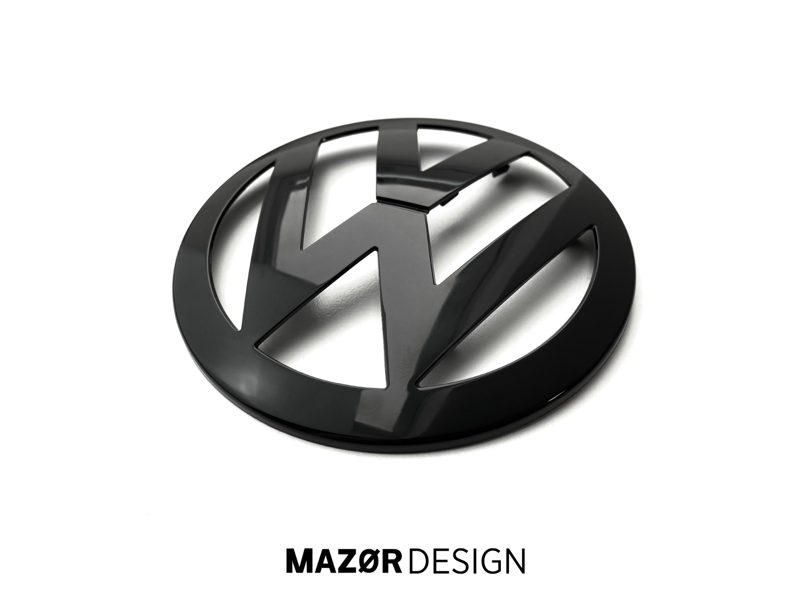 VW T5 Vor-Facelift - Emblem Vorne Schwarz Glanz