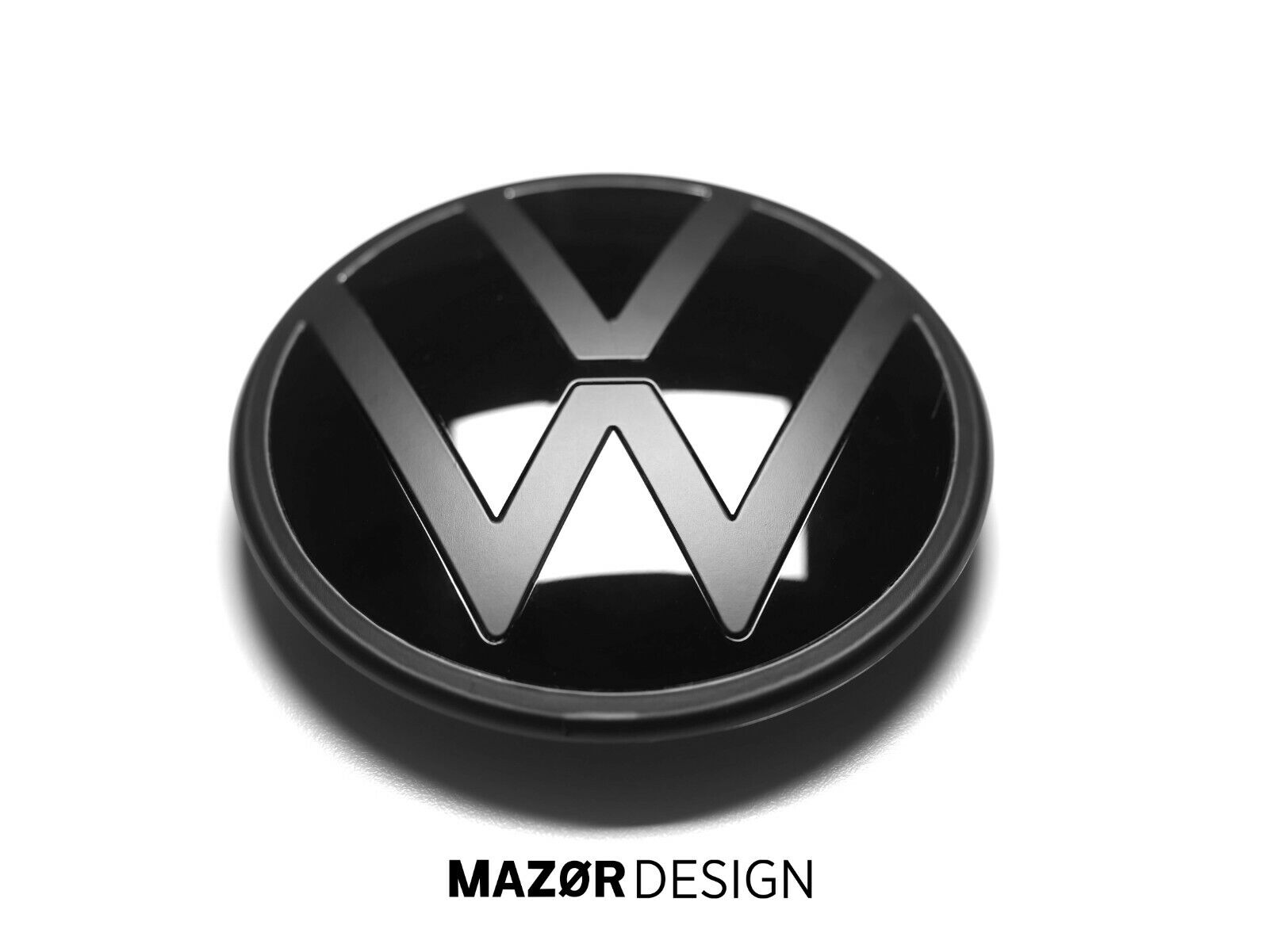 VW Golf 8 - Emblem Vorne Schwarz Glanz (ohne ACC)