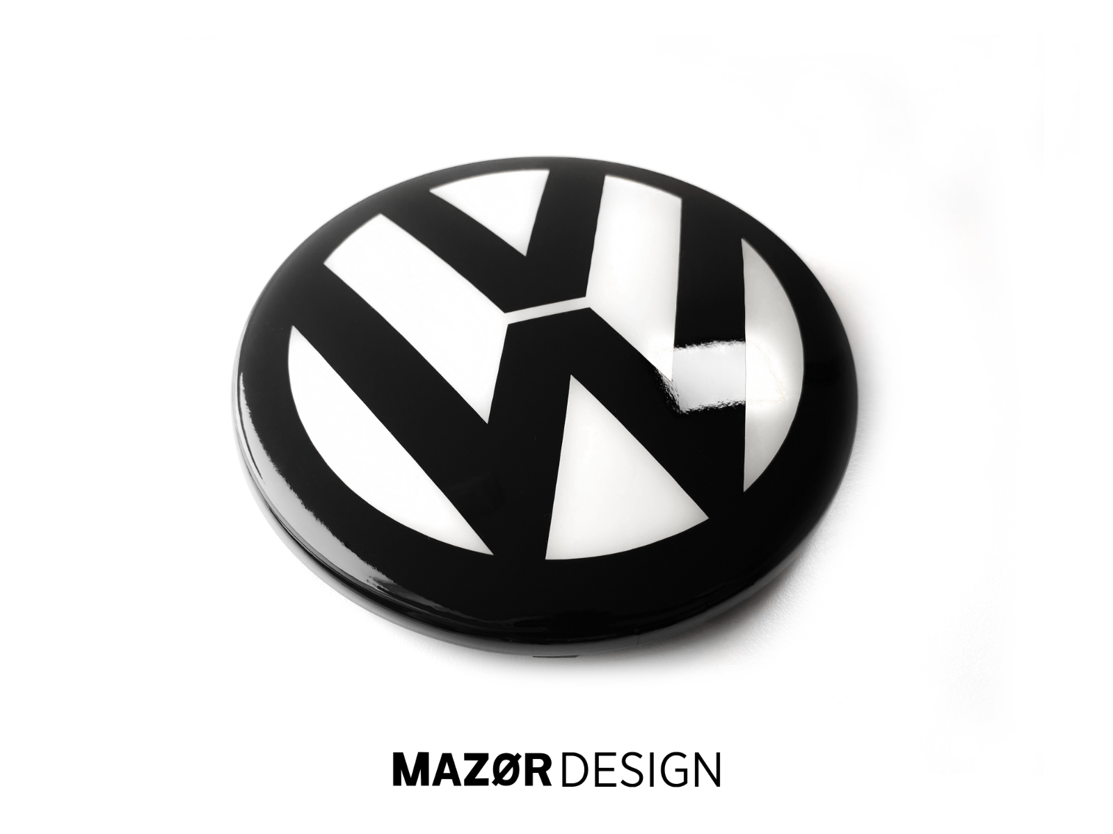 VW Golf 7 Facelift  - Front & Heck Emblem Weiß