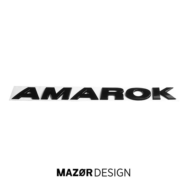 VW Amarok 1 2H - Modellbezeichnung Schriftzug Hinten Schwarz Matt