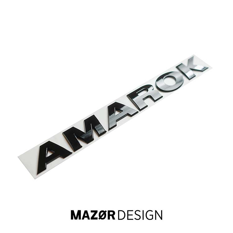 VW Amarok 2H - Model Name Lettering Rear Black