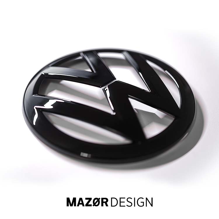 VW Polo 6 - Emblem Hinten Schwarz Glanz