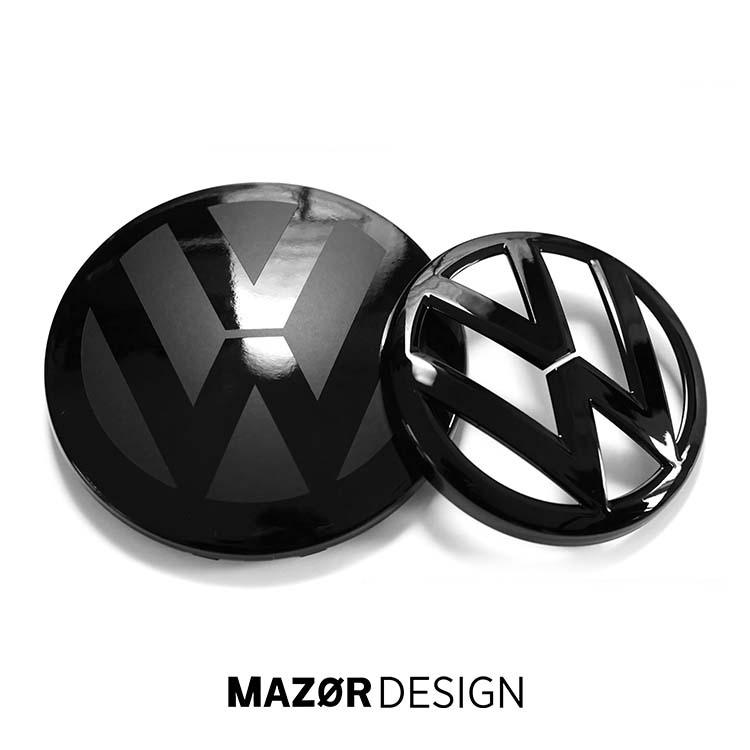 VW Arteon - Emblem Vorne & Hinten Schwarz Glanz