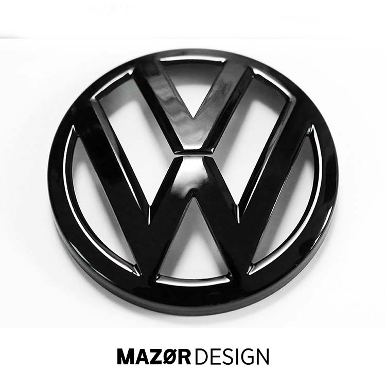 VW Touareg 3 - Emblem Vorne & Hinten Schwarz Glanz