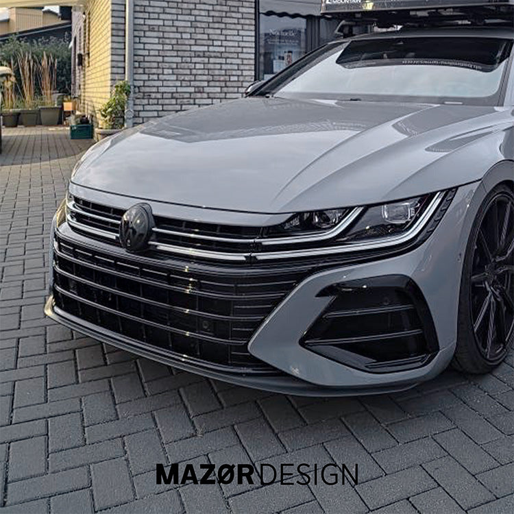 VW Arteon - Emblem Vorne Schwarz Glanz mit Umfeldkamera (01/21 bis 11/22)