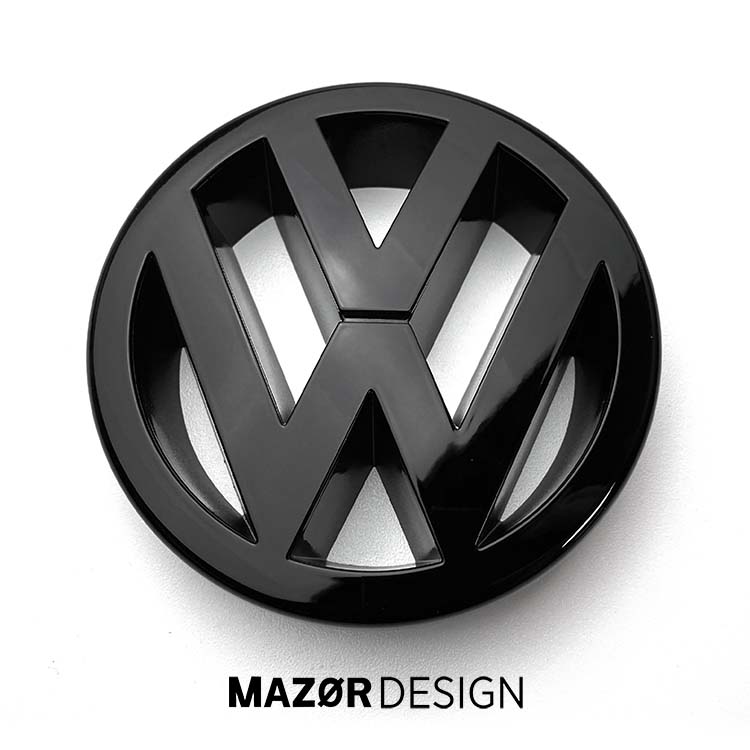 VW Polo 4 - Emblem Vorne Schwarz Glanz