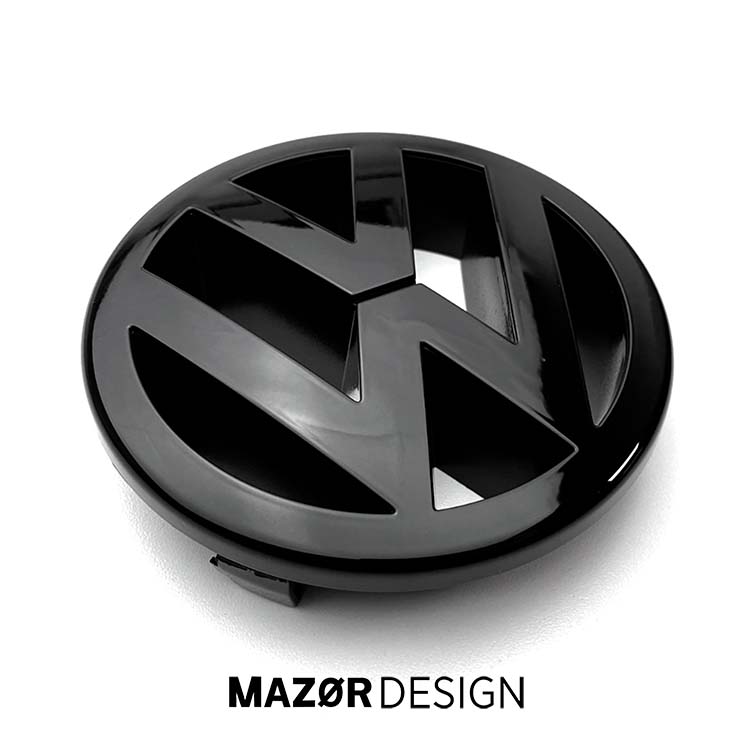 VW Caddy 2K - Emblem Vorne Schwarz Glanz