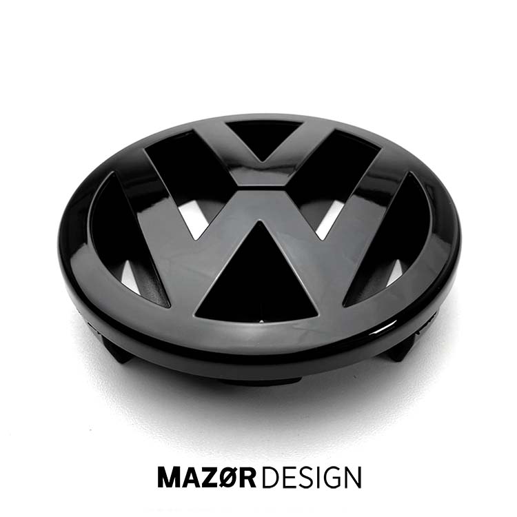 VW Golf 5 - Emblem Vorne Schwarz Glanz