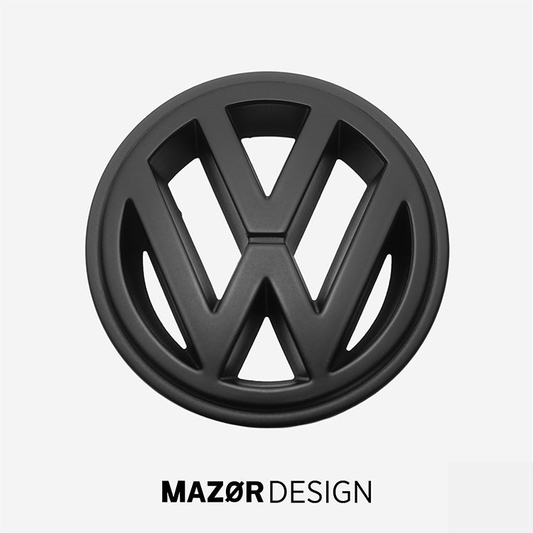 VW Golf 2 3 / Jetta 2 / Vento / Corrado / Caddy 2 - Emblem Vorne Schwarz Glanz 3A0 853 600