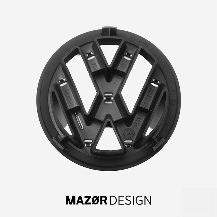 VW Passat 32B / Passat B3 B4 / Polo 6N / T4 Bulli - Emblem Vorne Schwarz Glanz 3A0 853 600